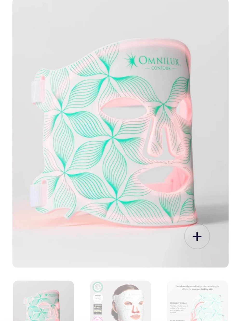 Omnilux face mask red light